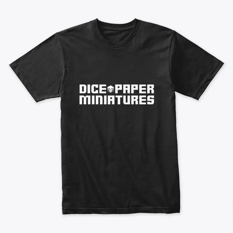 Dice Paper Miniatures - Full Logo White