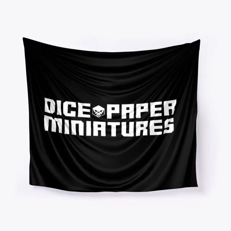 Dice Paper Miniatures - Full Logo White